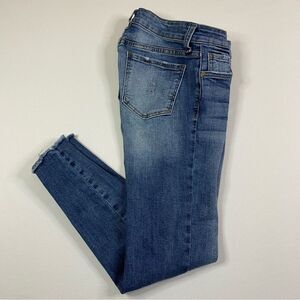 Kut from the‎ Kloth Connie Ankle Skinny Jeans Women's 2 Distressed Denim Raw Hem